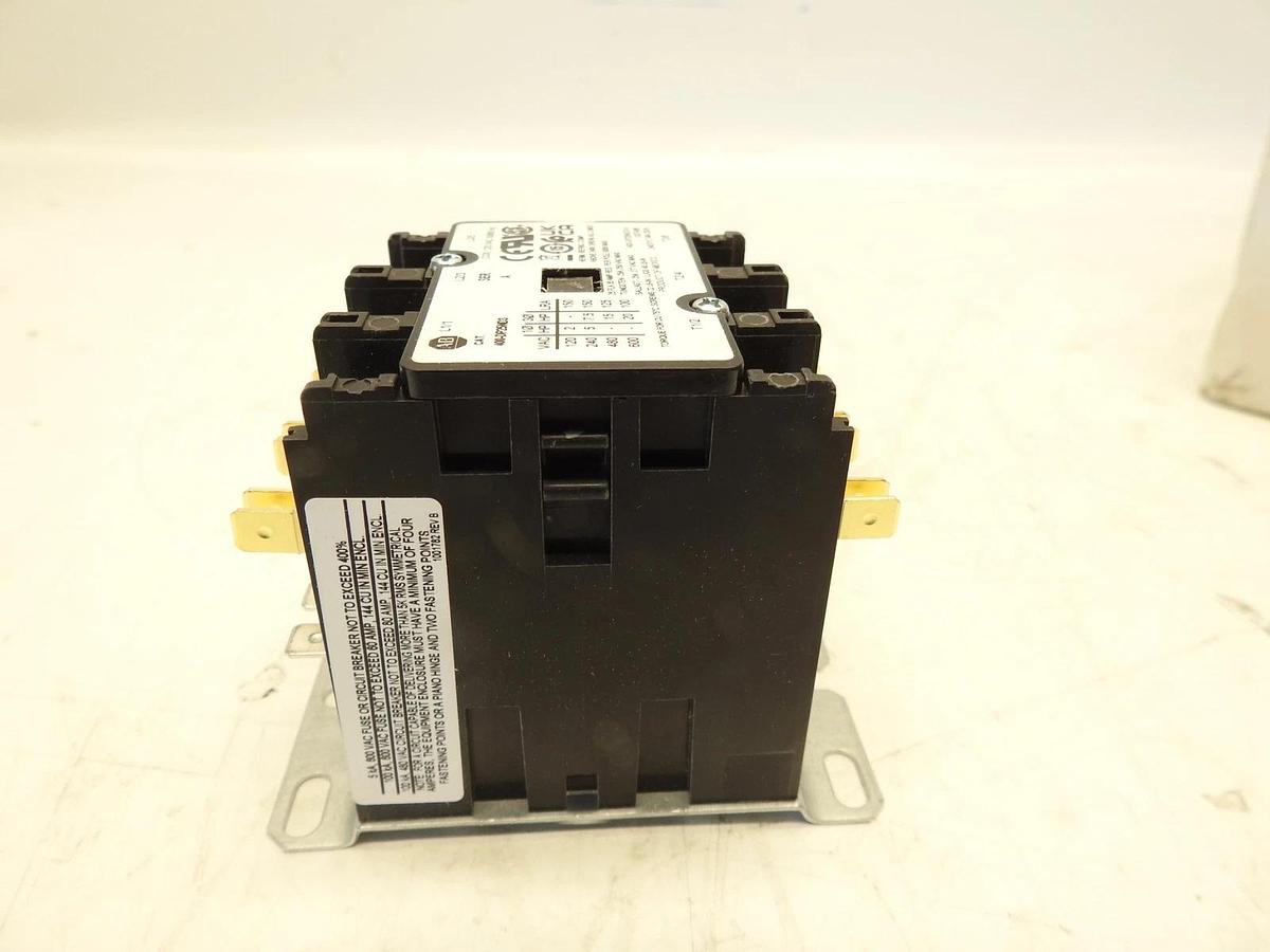 Oem Allen-Bradley Definite Purpose Contactor 25 Amp, 400-DP25ND3, 120V 50/60Hz c