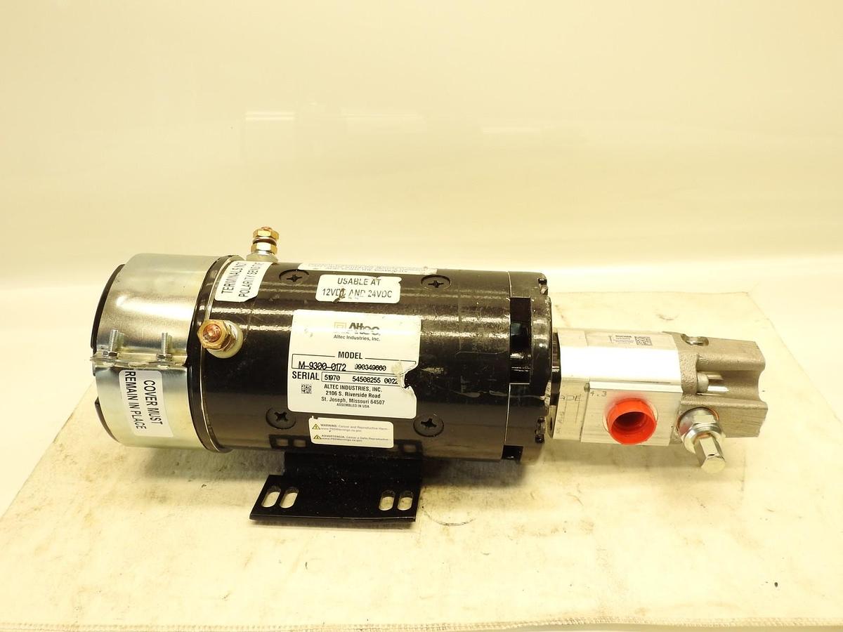 New Oem Altec 990349660, M-9300-0172, 12/24 VDC Motor and Pump Assembly