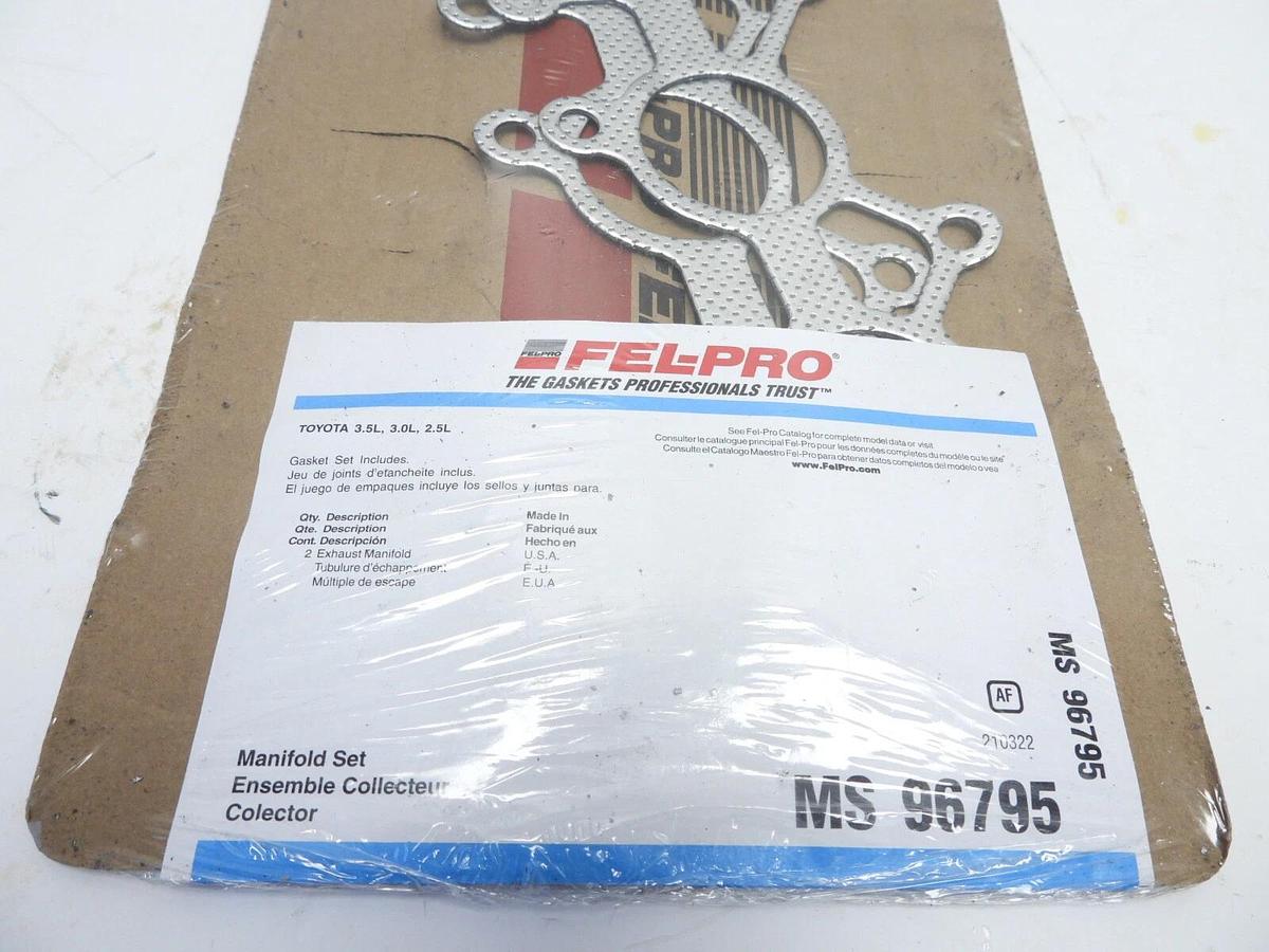 FEL-PRO MS 96795 EXHAUST MANIFOLD GASKET SET FOR TOYOTA RAV4, LEXUS GS450H 07-16