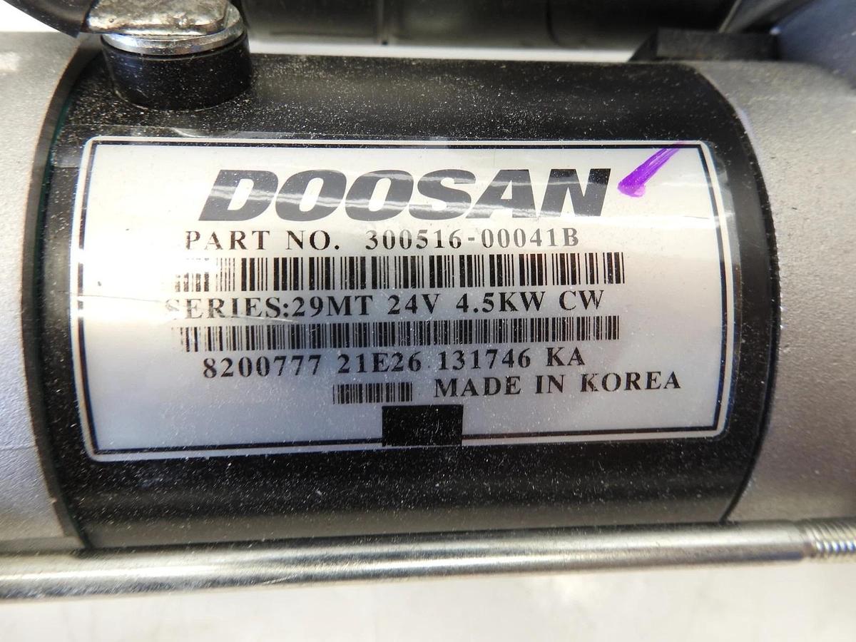 Genuine Engine Starter 24V 4.5 KW OEM DAEWOO DOOSAN 300516-00041B