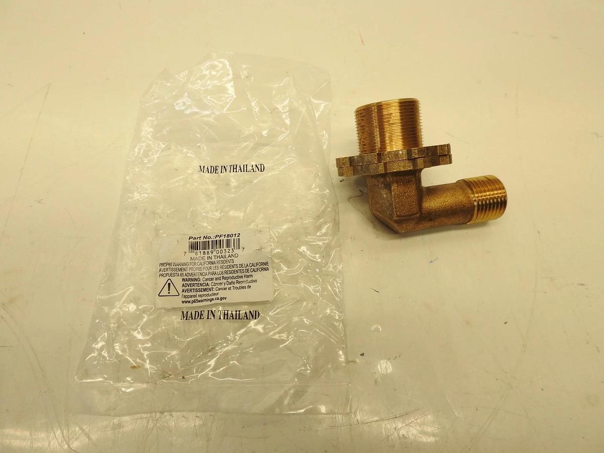 PROFLO PF18012 Rough Brass Fiberlock Shower Elbow