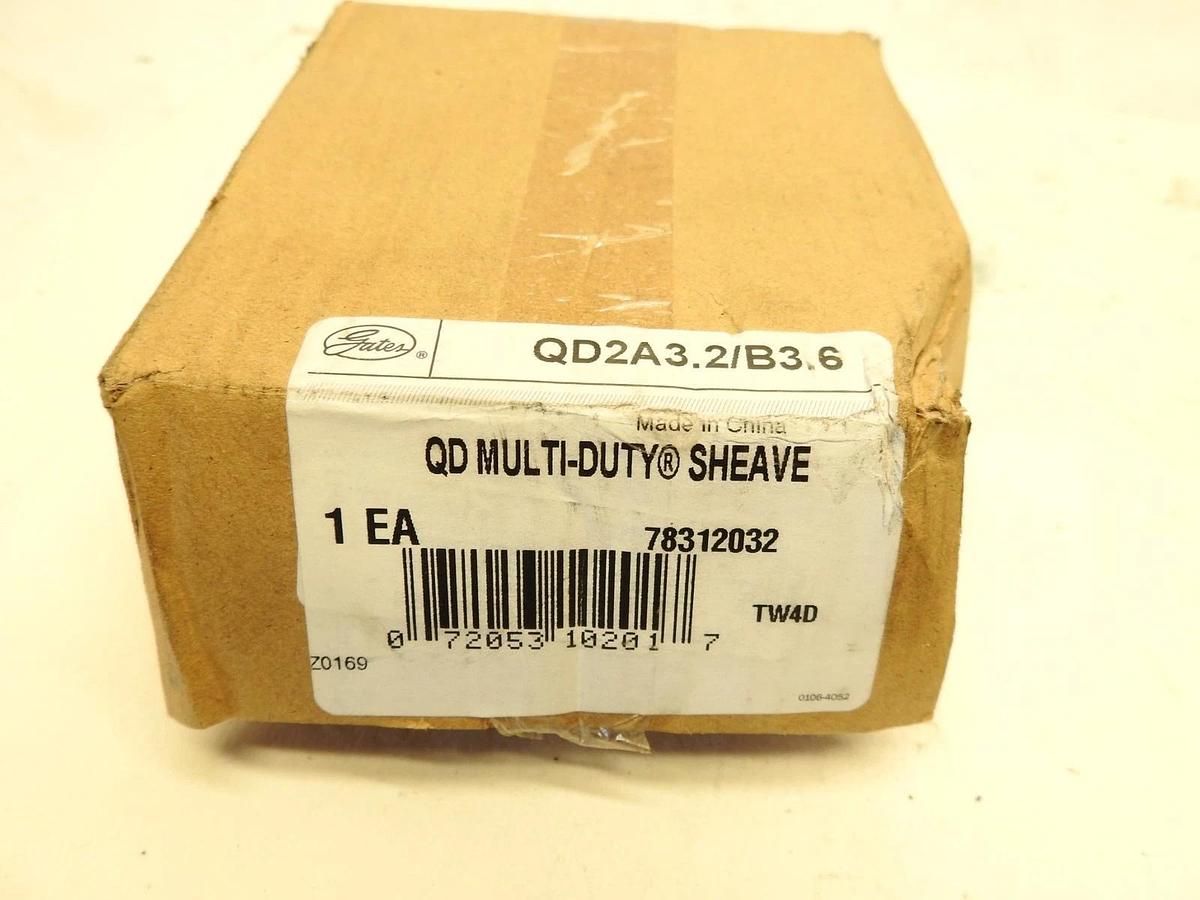 Gates QD2A3.2/B3.6 Multi-Duty Sheaves - QD