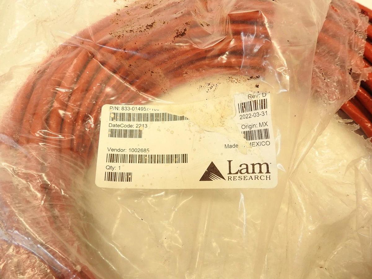50' Lam Research Pump Cable Red Cable Assembly 10012800028 A40J1