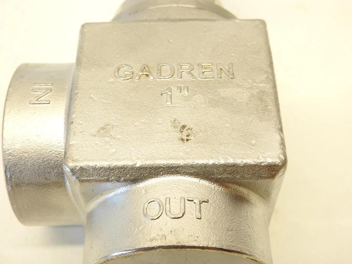 Gadren 1" In Out Stainless Steel Angle Float Valve Heavy Duty