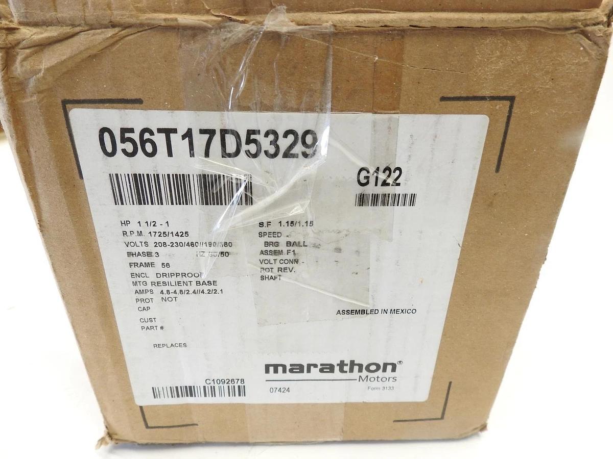 Marathon Motors 056T17d5329 Condenser Fan Motor,1-1/2 Hp,56 Frame