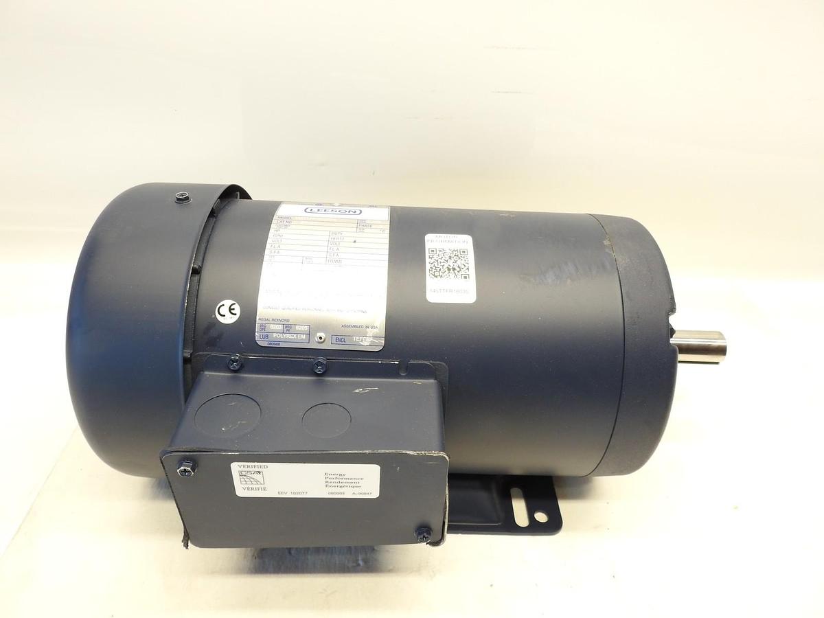 Leeson Marathon Electric 2 HP Motor 1745 RPM 3ph 230/460 Volt 145T FR 145TTFR160