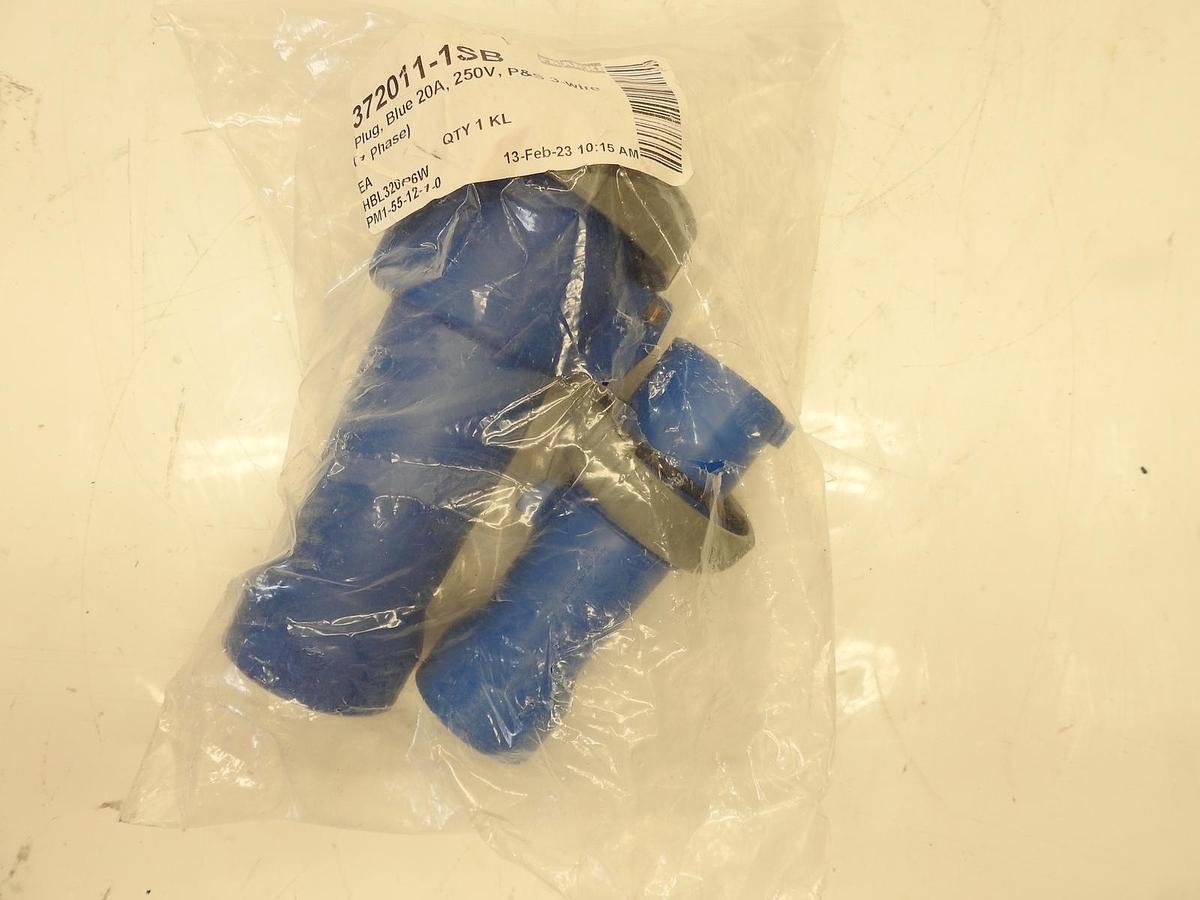 New Franke 372011-1SB Blue Plug 20A 250V 3-Wire