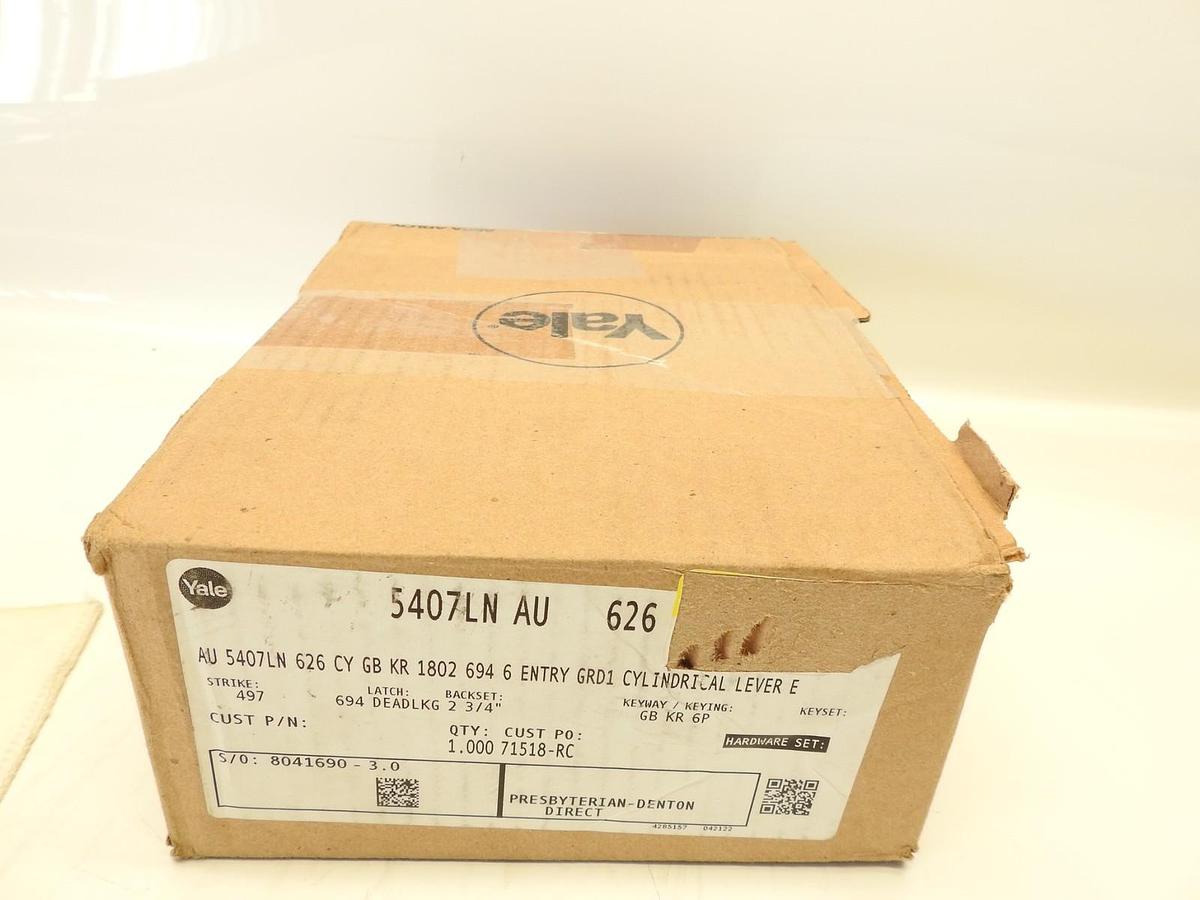 NEW Yale 5407LN AU 626 5400LN Heavy Duty Cylindrical Lever Lockset-Grade 1