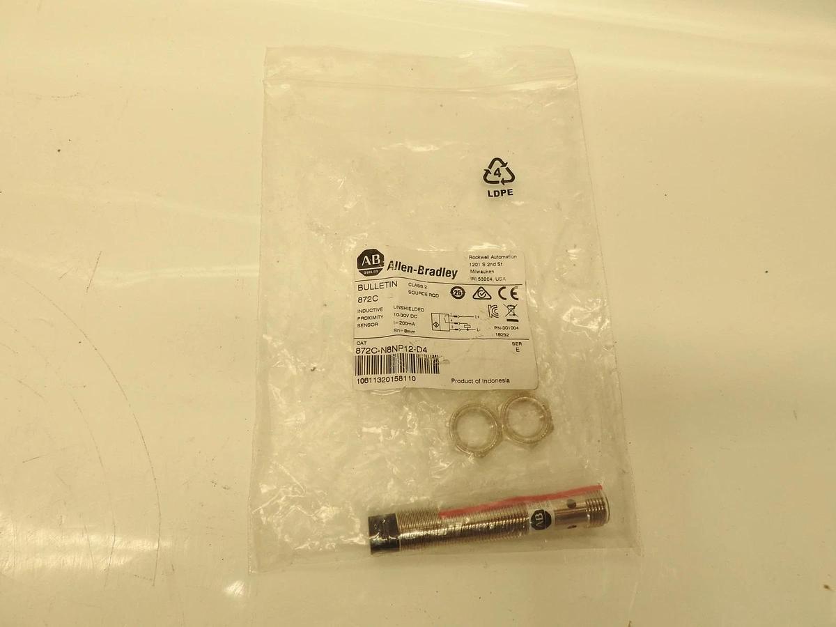 New Oem Allen-Bradley 872C-N8NP12-D4, Inductive Prox Sensor 872C