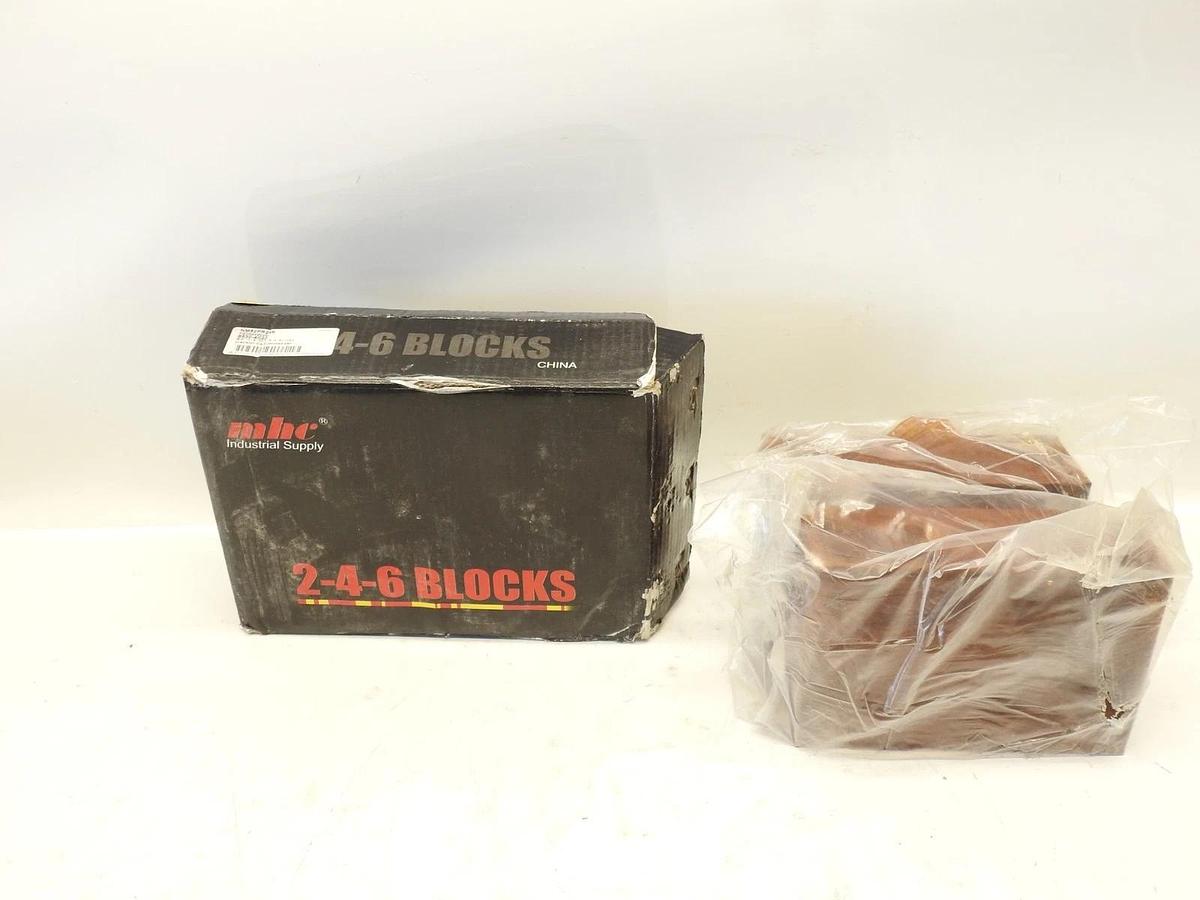 Pack Of 2 Procheck NM52PR246 Tri Block - Model PR246-23 Hole-2" x 4" x 6"
