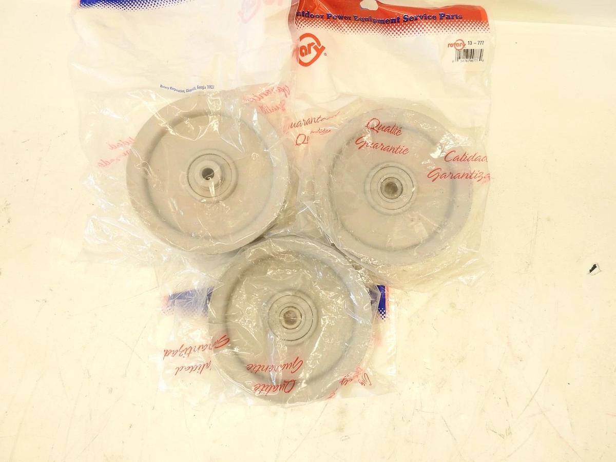 Lot Of 3 Rotary 13-777 3/4" x 4-7/8" x 3/8" Idler Pulley
