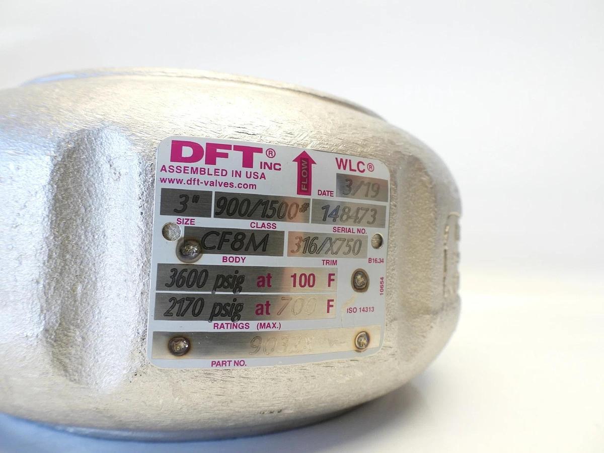 New DFT 3" 900/1500 CF8M 316/X750  Wafer Style Silent Check Valve 9032X