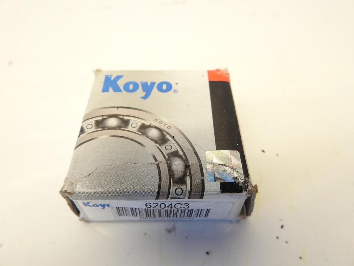 6204 C3 KOYO JAPAN Deep Groove OPEN Bearing 20x47x14mm 93306-40401 NO SEALS