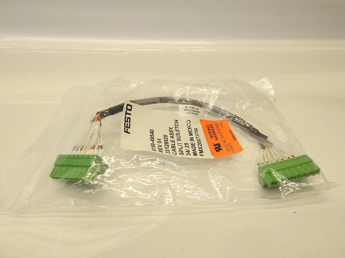 Lot Of 8 Festo CABLE ASSY SPLIT BUS ETCH 0150-49540 23128920 AJ 21151990  FMX200