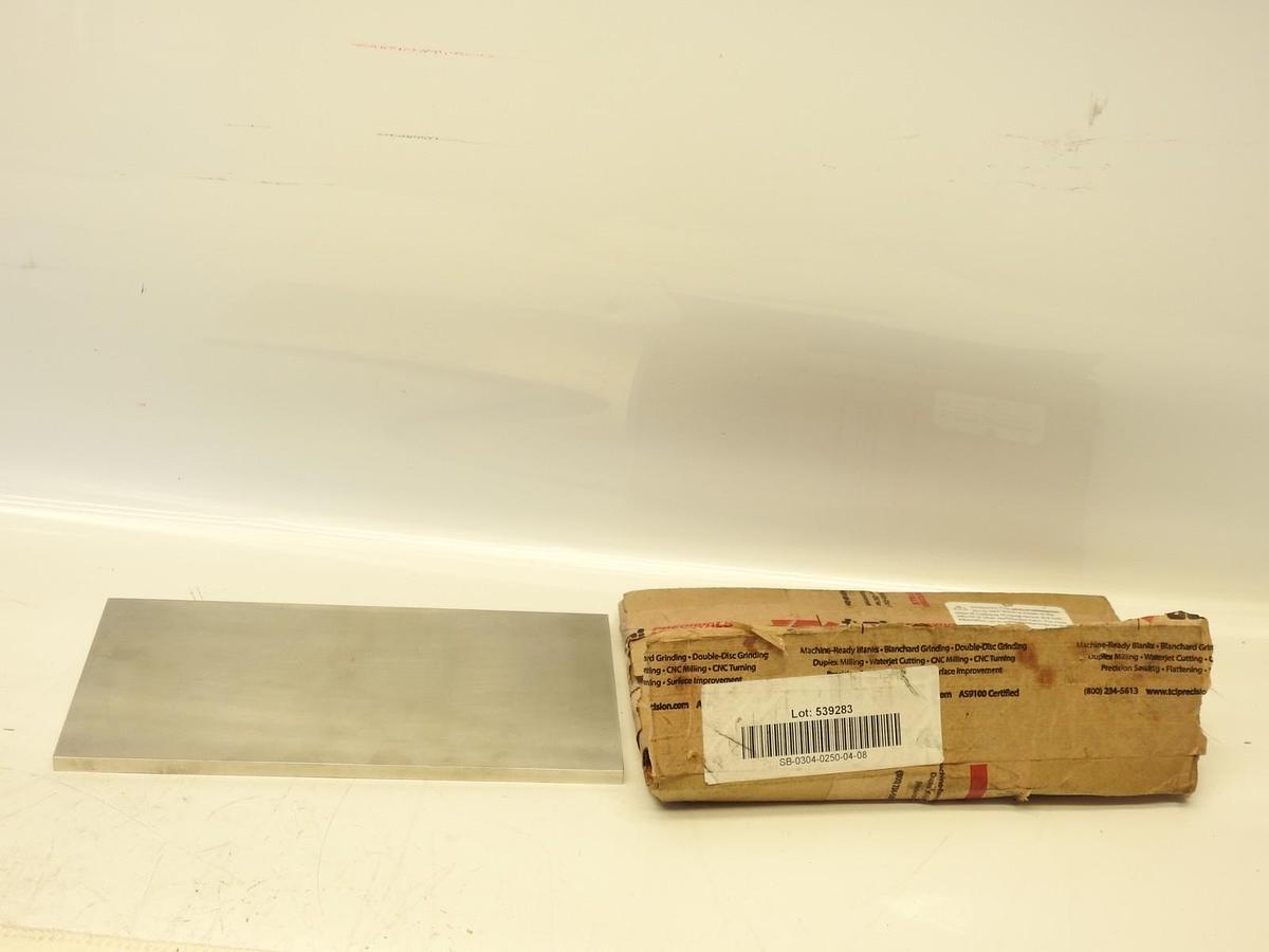 McMaster Sb-0304-0250-04-08 Blank Stainless 304 1/4 X 4 X 8"