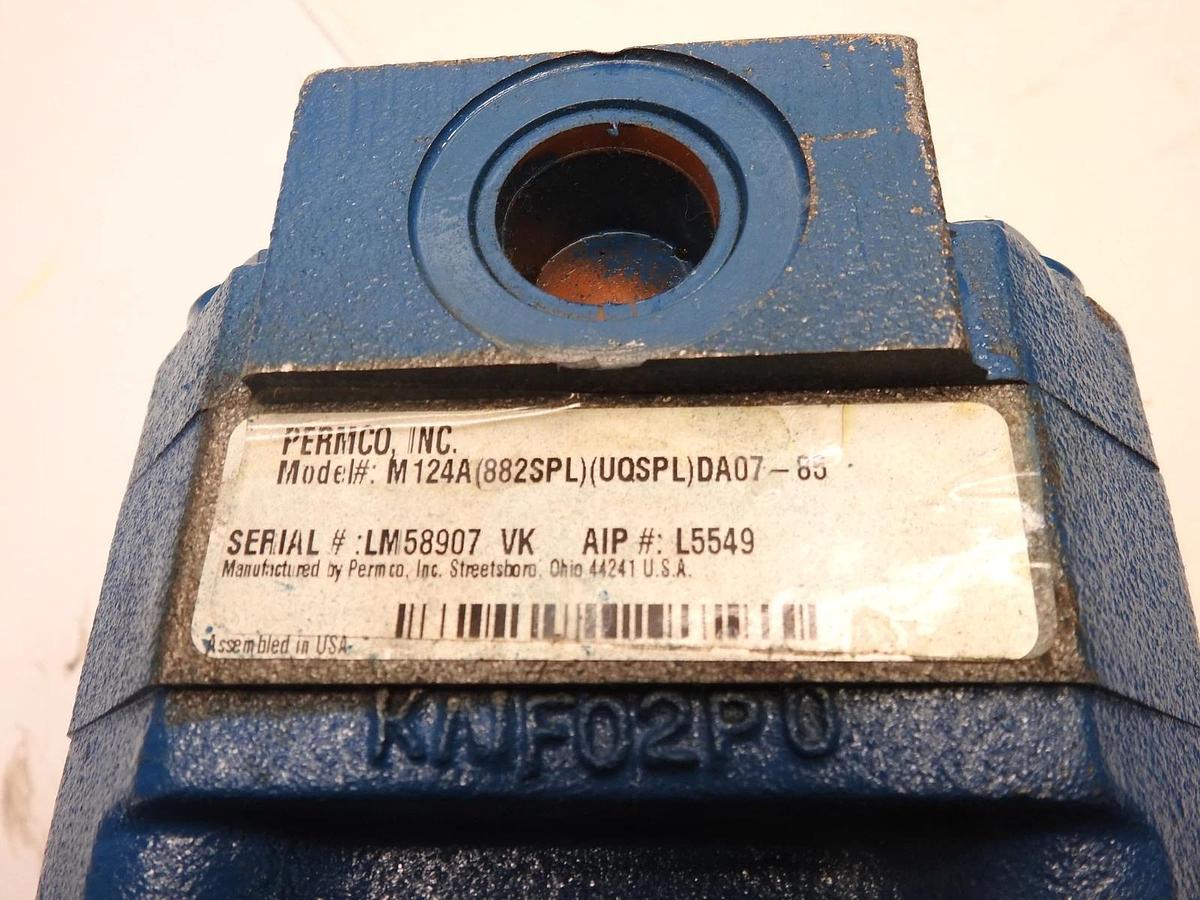 New Genuine Permco M124A(882SPL)UQSPL)DA07-85 124 Series Hydraulic Pump