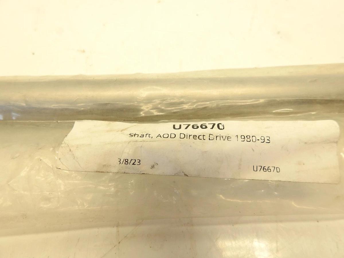 U76670 – AOD – SHAFT, DIRECT DRIVE, 1980-93