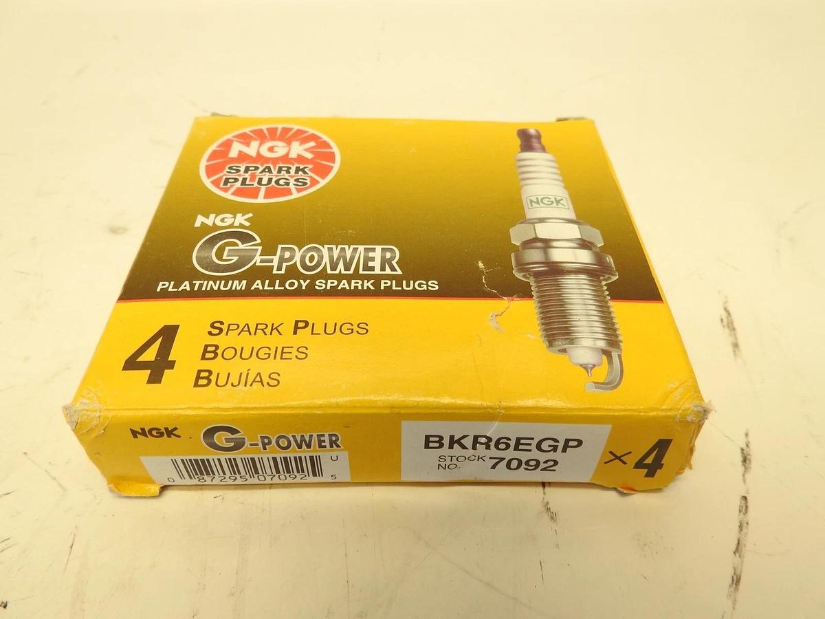 4 Plugs NGK BKR6EGP/7092 G-Power Platinum Spark Plugs