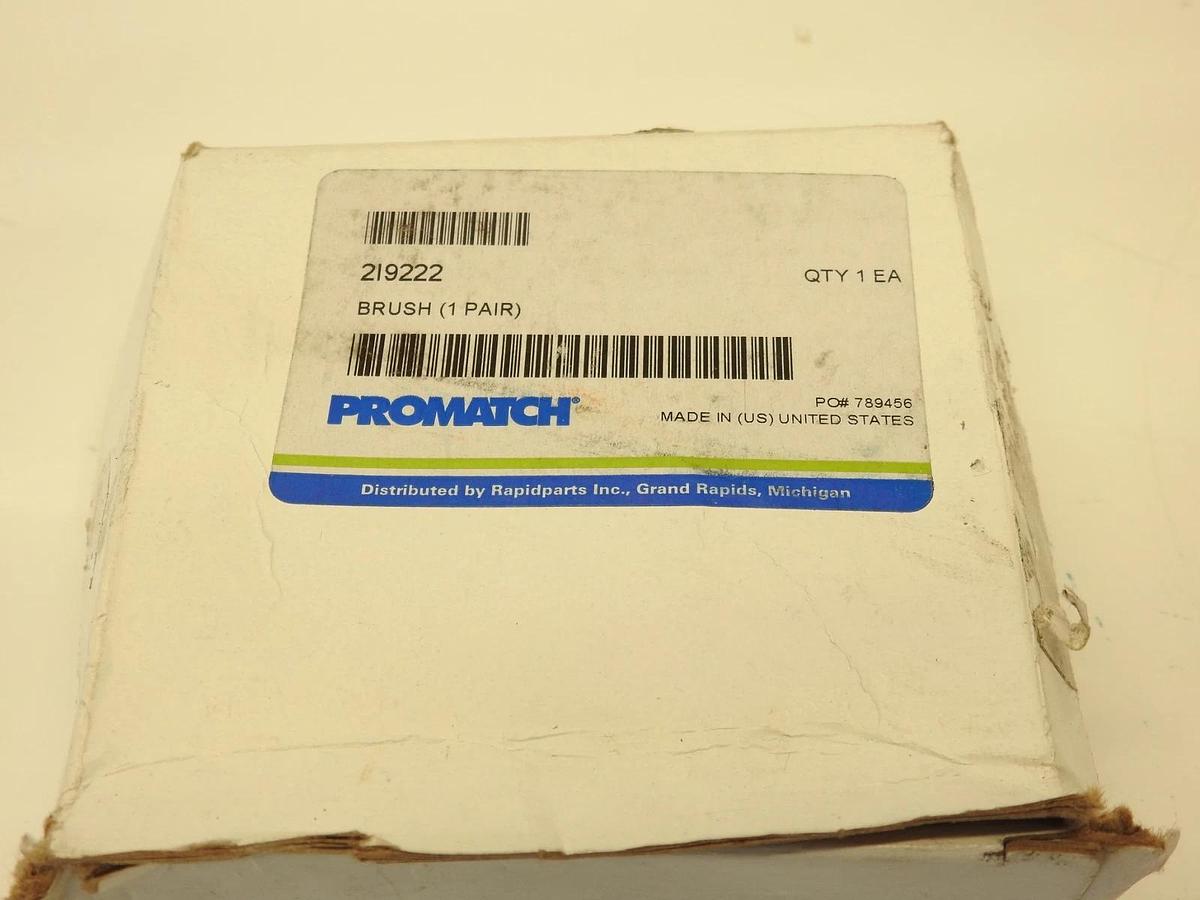 New Promatch 2I9222 Carbon Brush Pair NEW