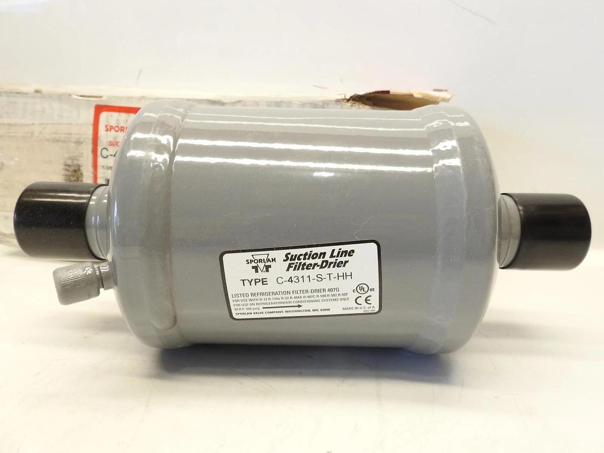 Sporlan C-4311-S-T-HH / 401816 CatchAll Suction Line Filter Drier 1 3/8" ODF