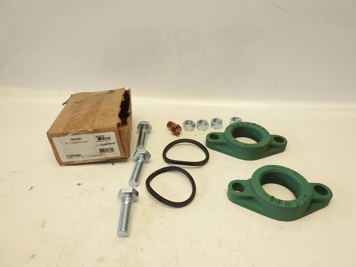NEW TACO 2" NPT Cast Iron Flange Set w/Bolts & Gaskets 1600-032C
