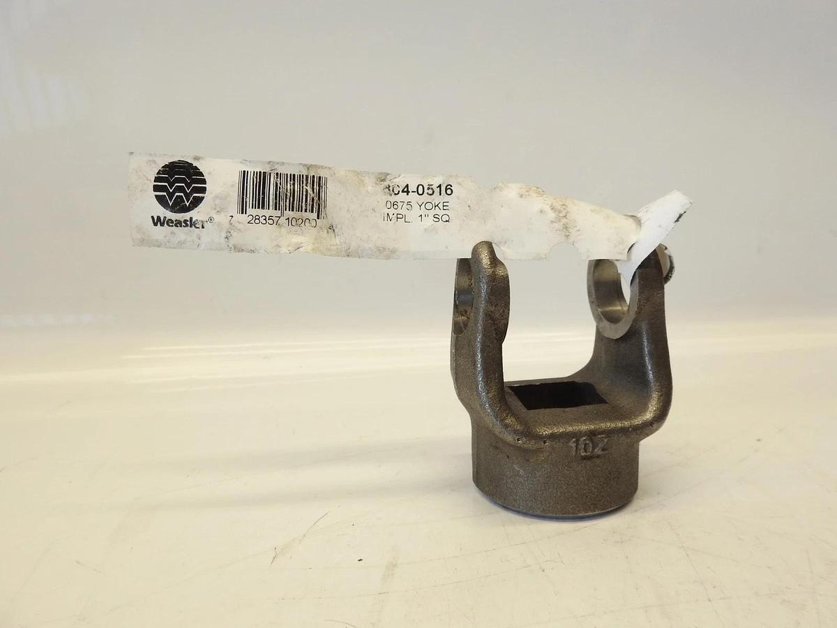 Weasler 1" Square Hole Set Screw Implement Yoke 0675 Series 804-0516 Shaft