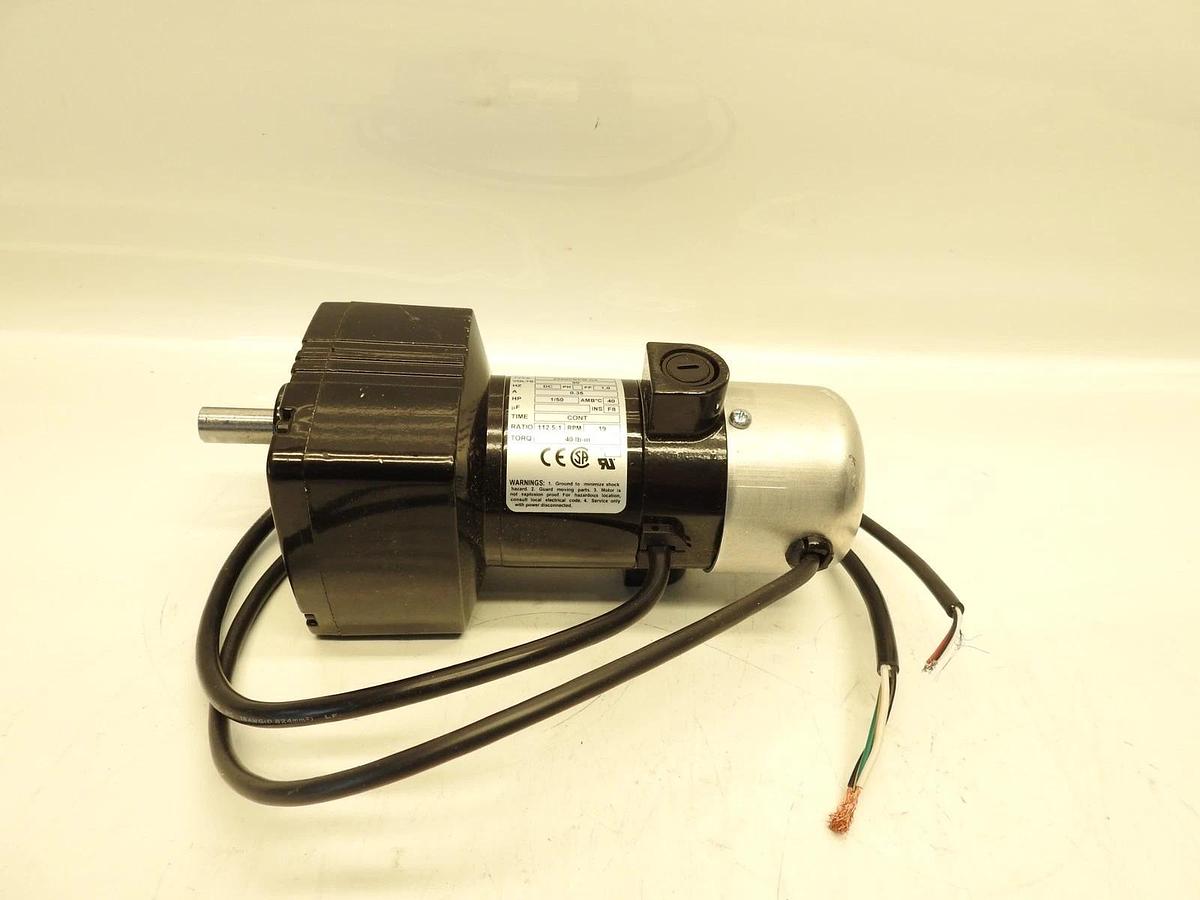 New Oem Bodine 24A0FEPM-D4 1/50HP, 112.5:1 Ratio 24A Series Permanent Magnet DC