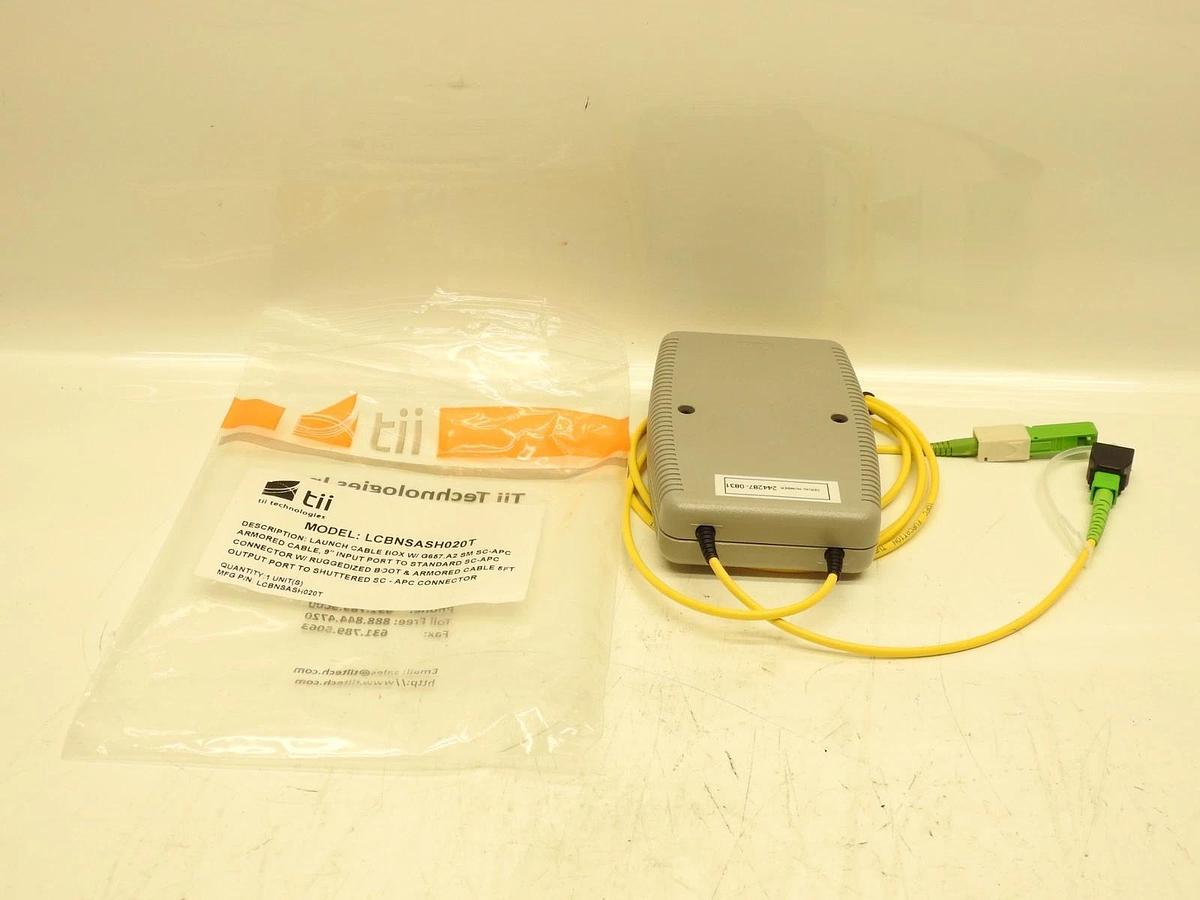 Tii OTDR Launch Cable Box SC/APC & SC/APC Connectors SM G657 .A2 LCBNSASH020T
