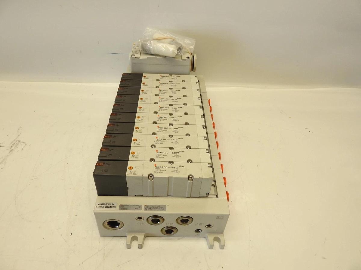 New Genuine Oem SMC VV5Q41-12-Dan00 Pneumatic Valve Manifold VQ4100-5BW