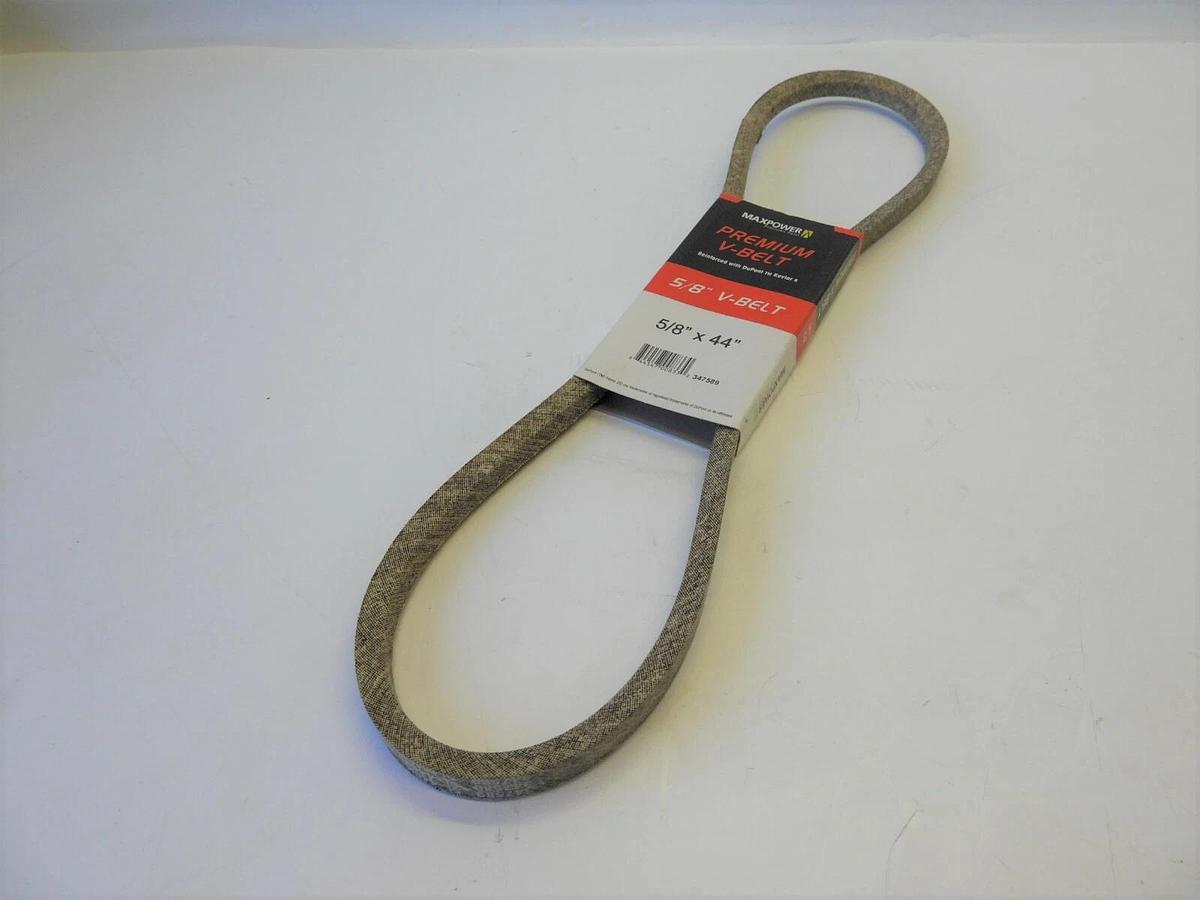 MaxPower 347589 Premium Belt Reinforced with Kevlar Fiber Cords, 5/8" x 44"