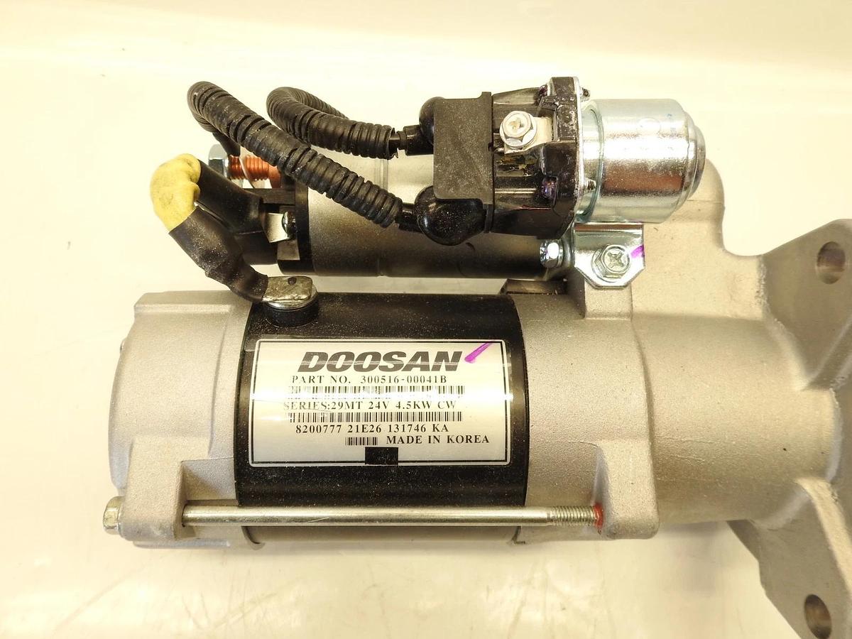 Genuine Engine Starter 24V 4.5 KW OEM DAEWOO DOOSAN 300516-00041B