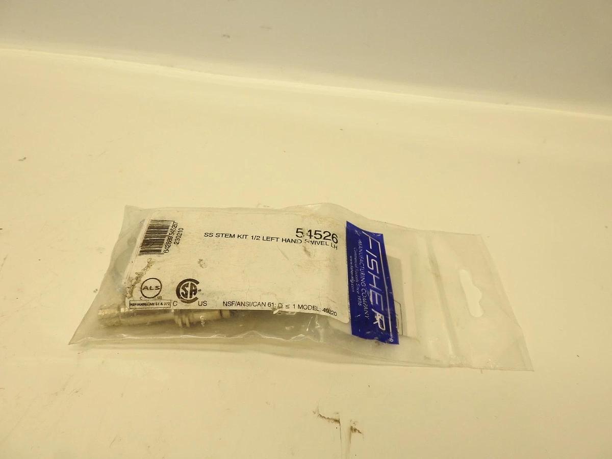 Fisher Ss Stem Kit 1/2 Left Hand Swiv 54526 Genuine OEM