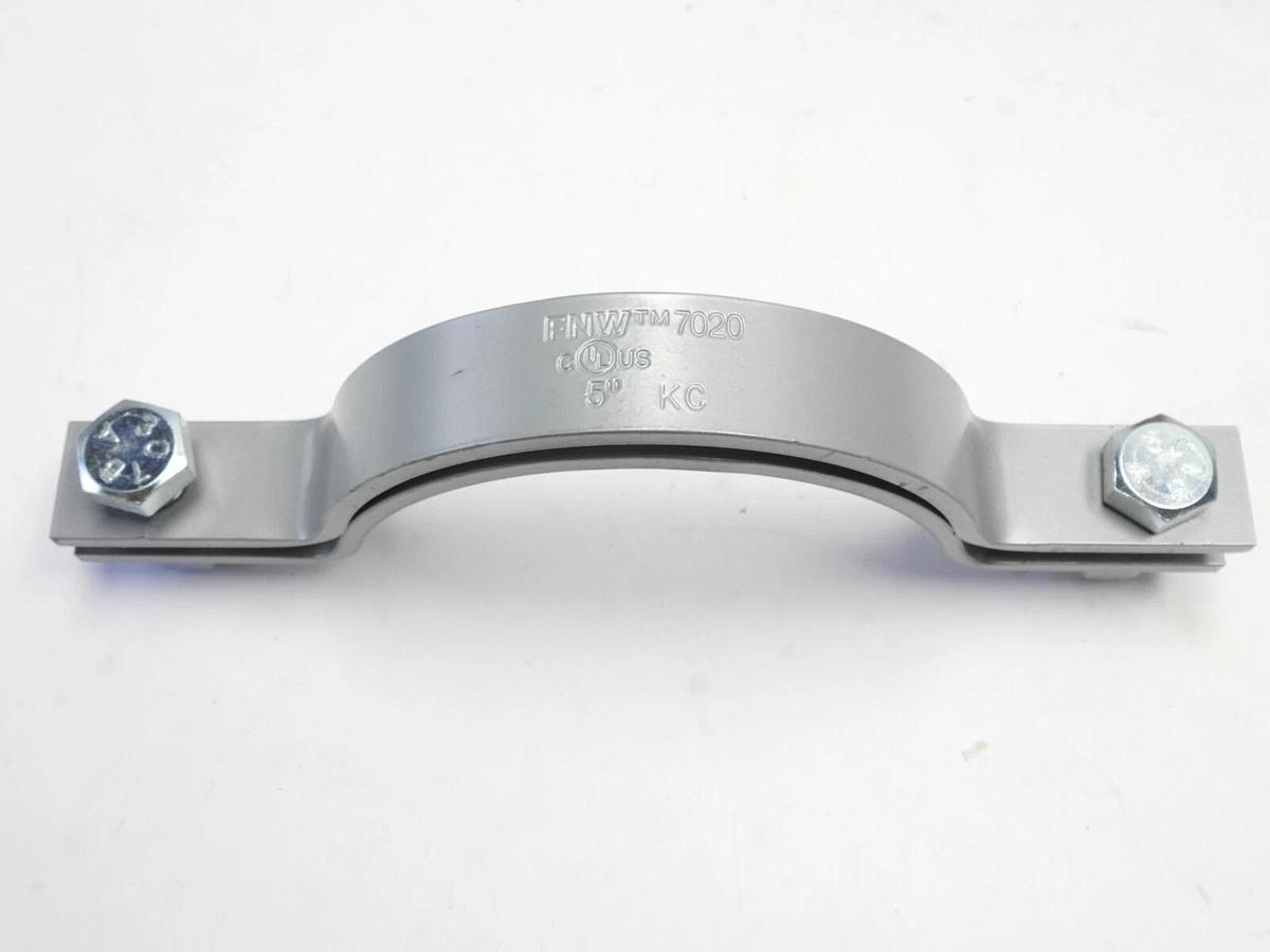Lot Of 10 FNW 5" Epoxy Plated Medium Split Pipe Clamp FNW7020EP0500