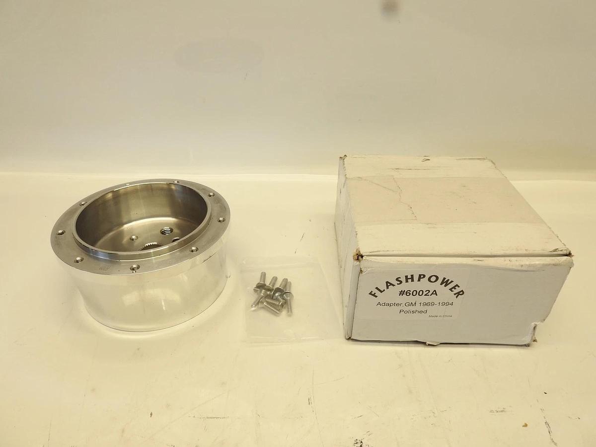 1969-1999 Chevy GMC Flashpower 9 Hole Steering Wheel Adapter Boss Kit