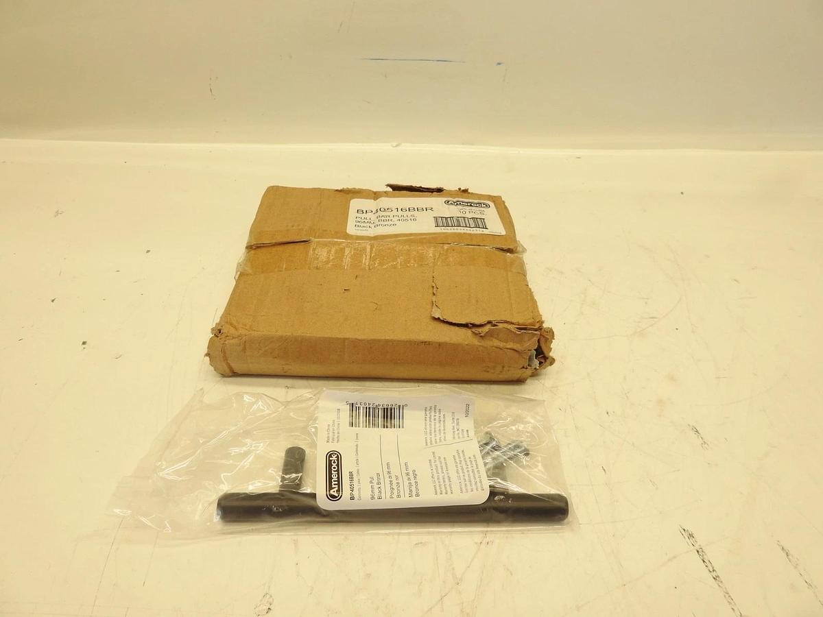 10PK Amerock BP40516BBR Cabinet Pull | Black Bronze | 3-3/4 inch Center to Cente