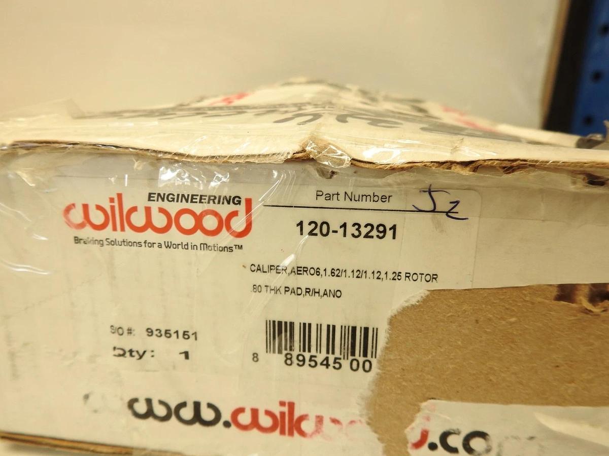 Wilwood 120-13291 Aero6 Radial Mount Caliper Piston Bores 1/2/3: 1.62 /1.12 /1.1