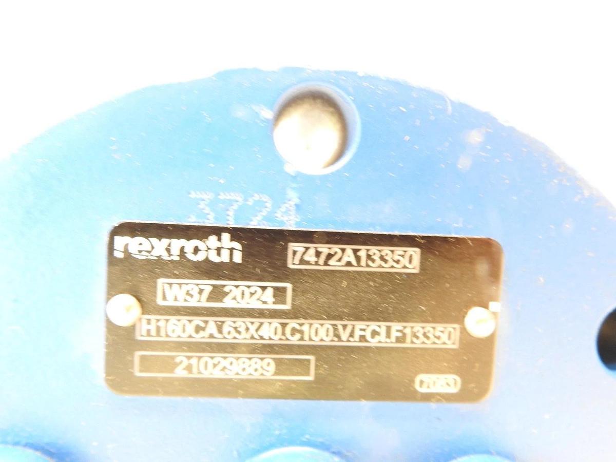 New Oem Rexroth 7472A13350 Hydraulic Assembly H160CA.63X40.C100.V.FCI.F13350