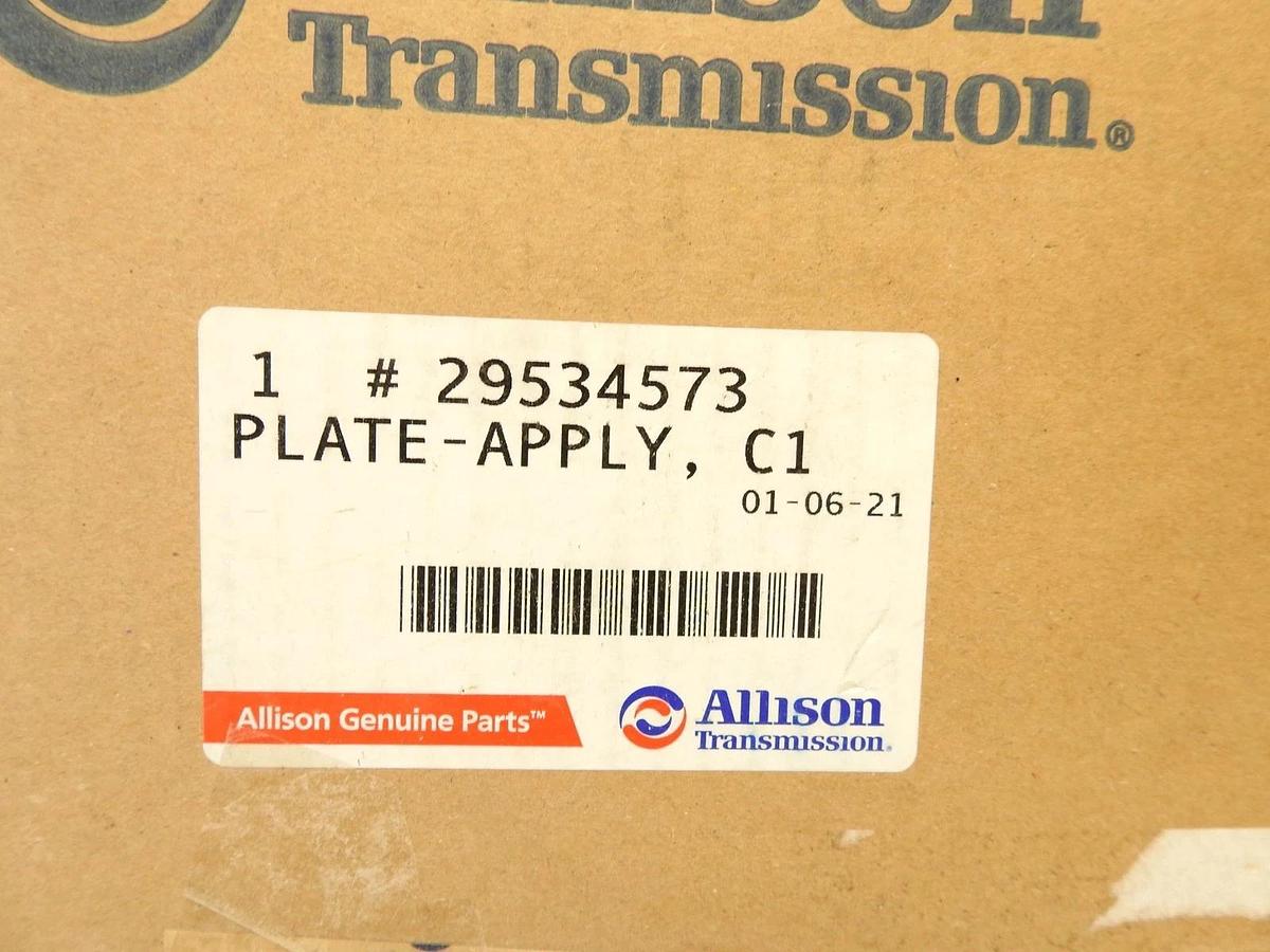 Genuine Allison Transmission 29534573 Apply Plate C1