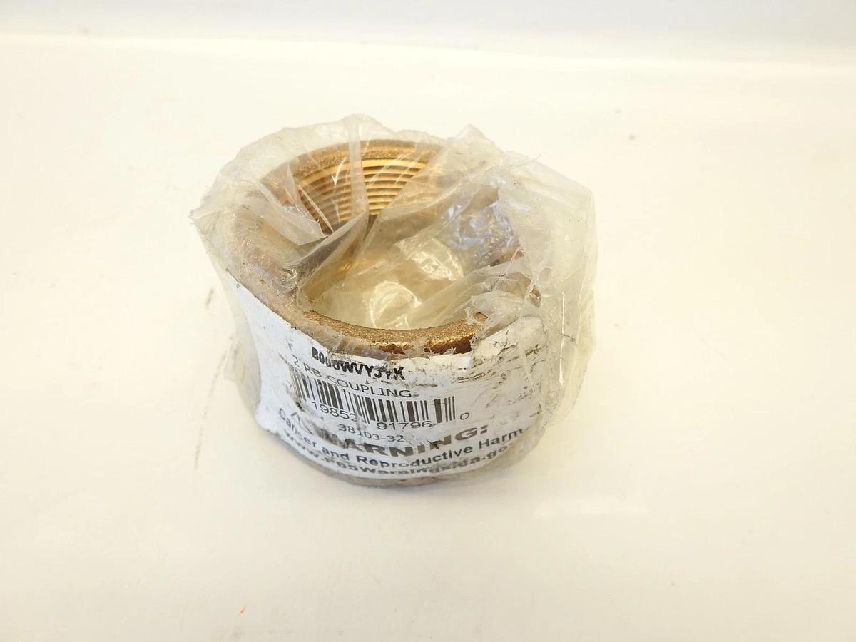 Anderson Metal 2" Female NPT x 2" Female NPT Brass Pipe Coupling 38103-32