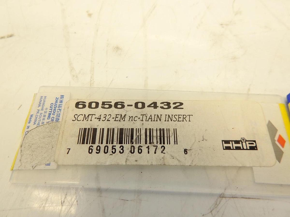 Lot Of 10 SCMT-432-EM nc-TiAIN COATED CARBIDE INSERT (6056-0432)