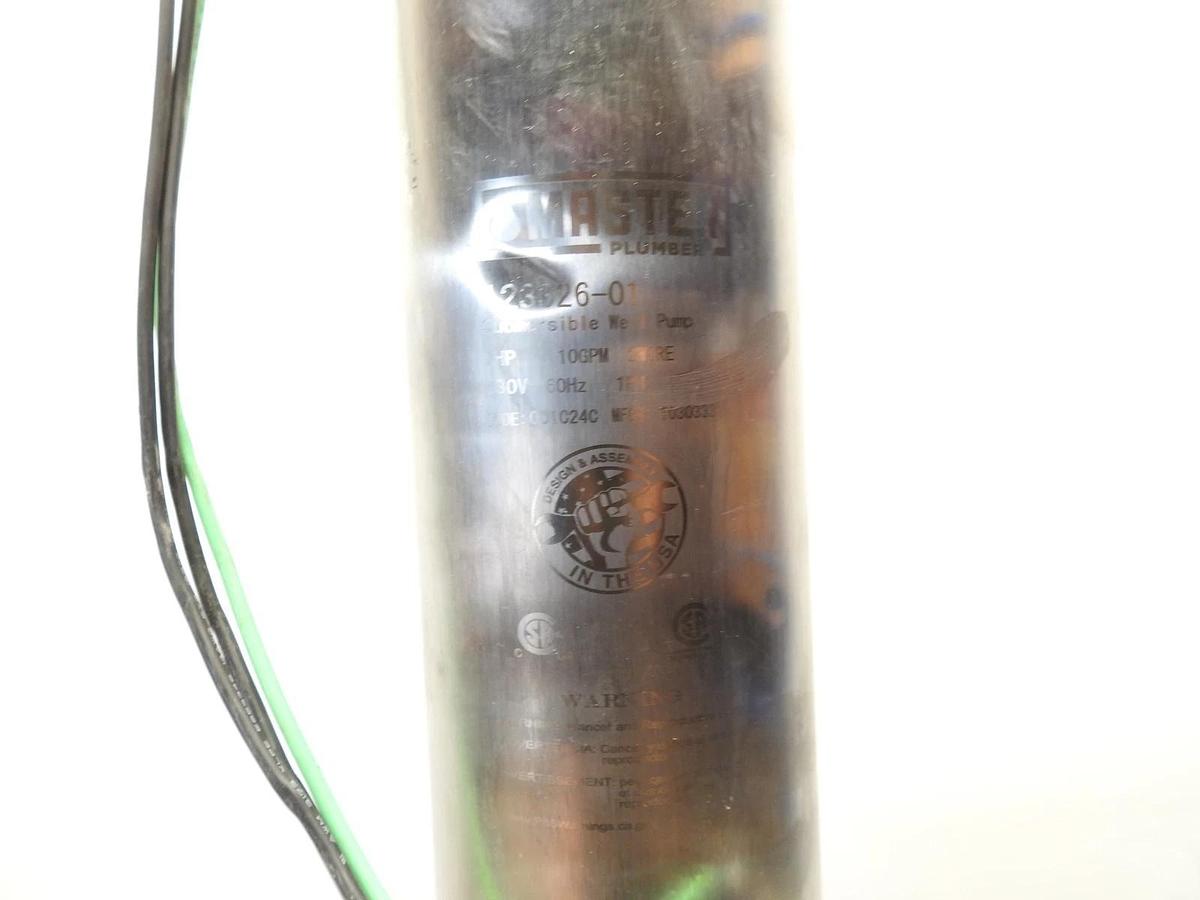 New Pentair 123326 Master Plumber 1 HP Submersible Well Pump