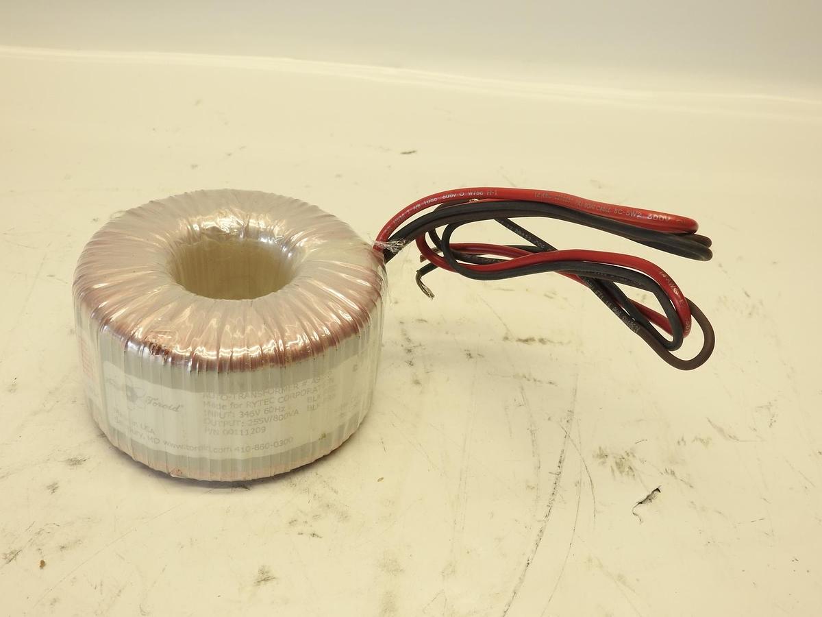 Toroid Autotransformer Input: 346V 60Hz   Output: 255V/800VA    00111209  A9755