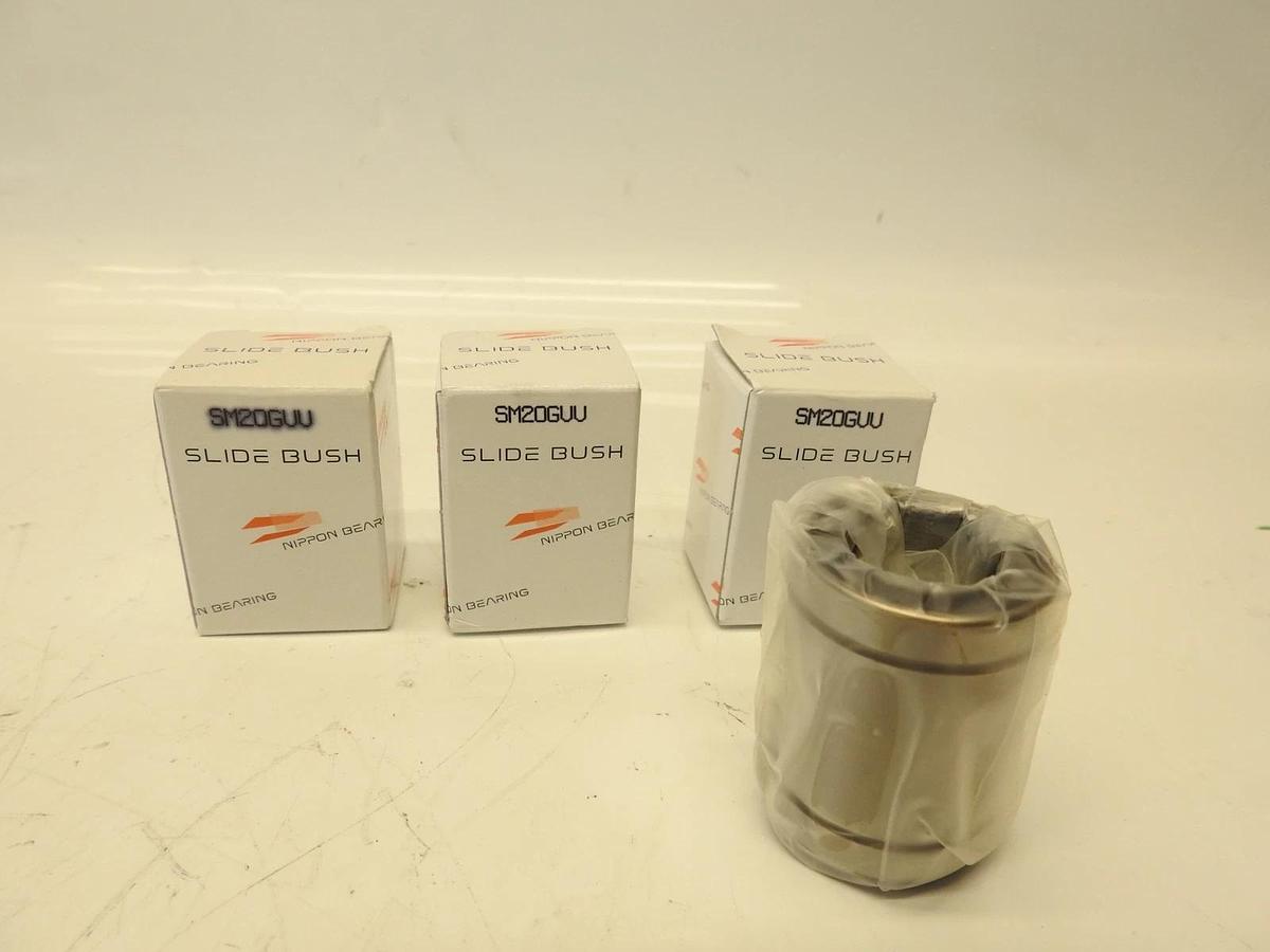 LOT OF 3 NIPPON SM-20GUU LINEAR SLIDE BUSHING SM20GUU