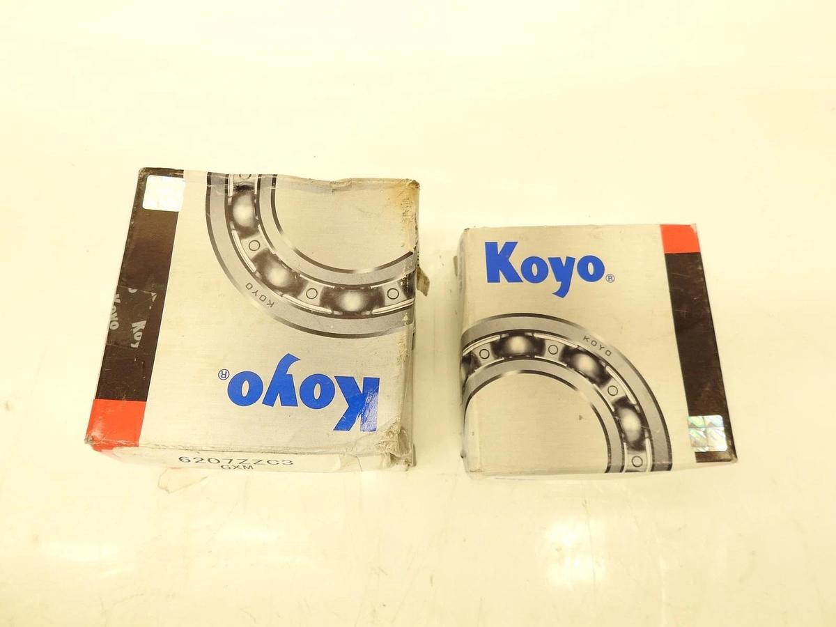 Lot Of 3 Koyo 6207 ZZC3, Single Row Radial Bearing (SKF 2Z, Fafnir/Timken 207KDD