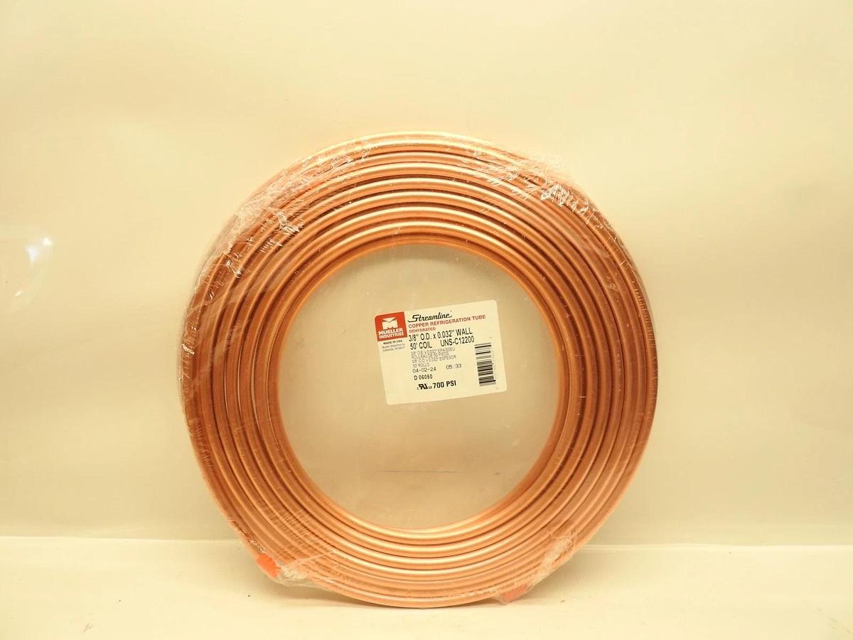 50ft Streamline UNS-C12200 Dehydrated Refrigeration Tube 5/16" O.D x 0.032" Wall