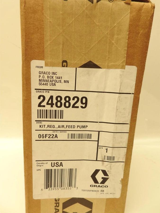 New Genuine Graco 248829 KIT REG. AIR FEED PUMP