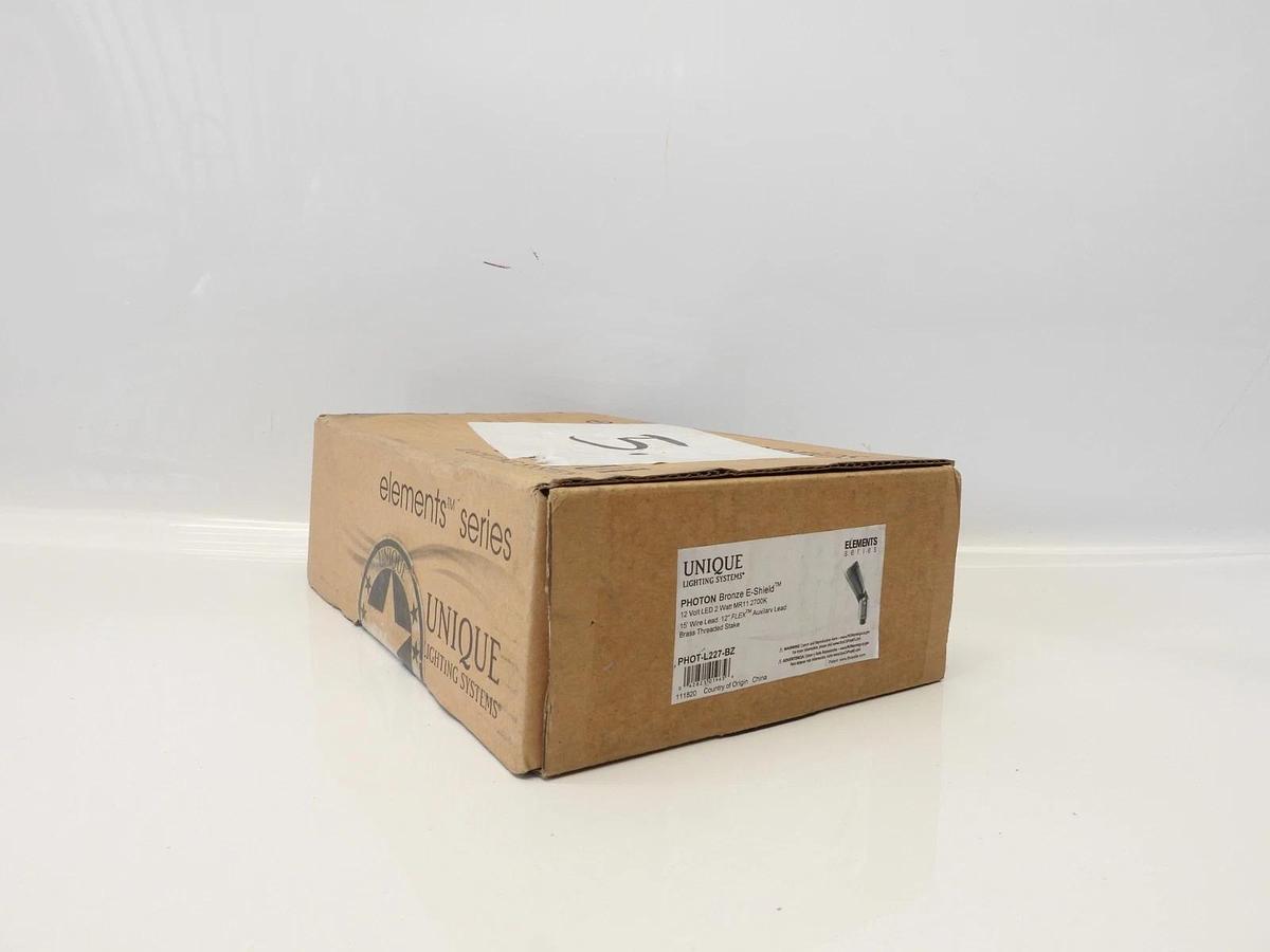 Unique Photon Bronze E Shield Phot-l227-bz 12Volt Led 2 Watt
