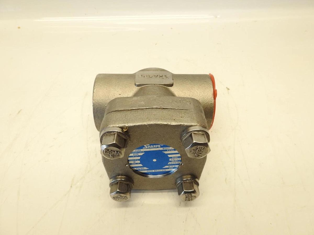 Sharpe Class 800 Series 24836 F316L Stainless Steel Piston Check Valve 1-1/2"