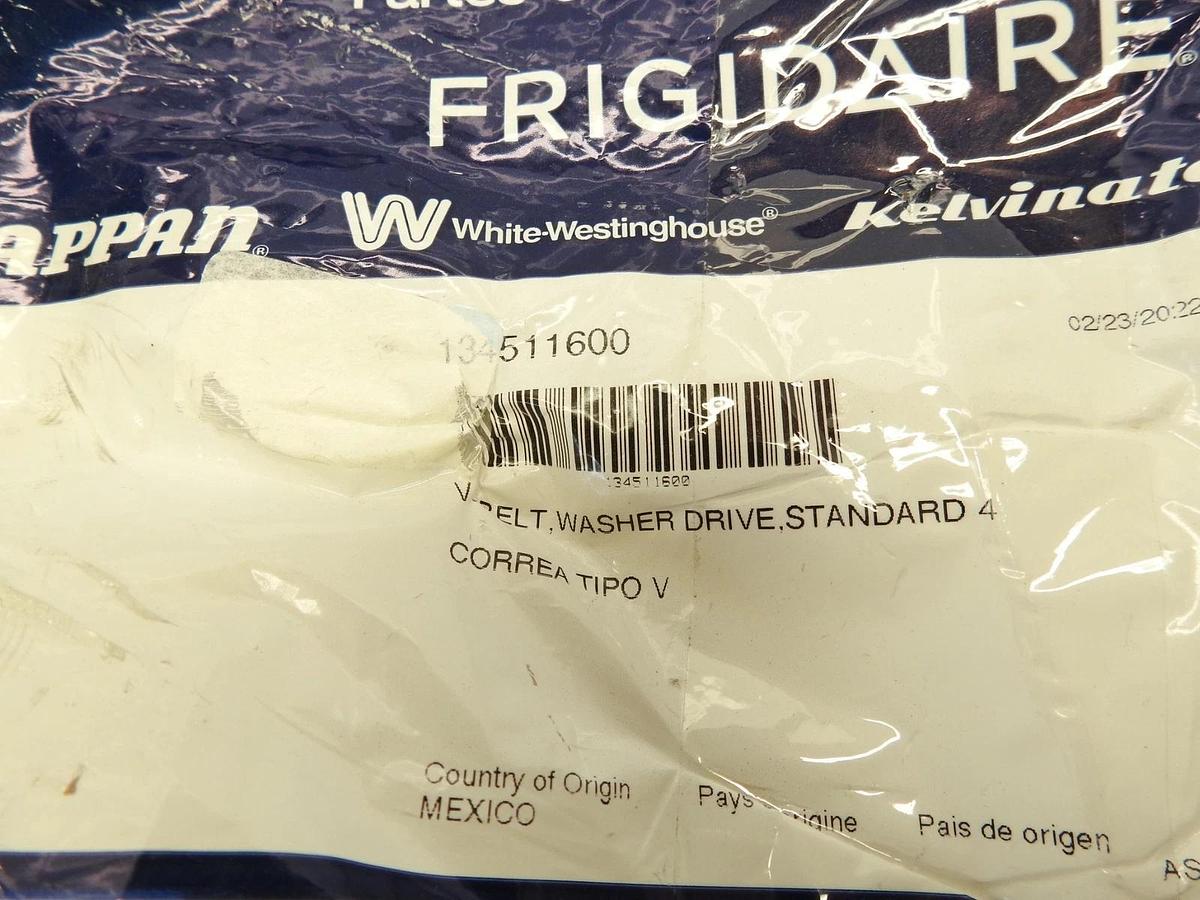 New Frigidaire Genuine OEM Washer Drive Belt 134511600