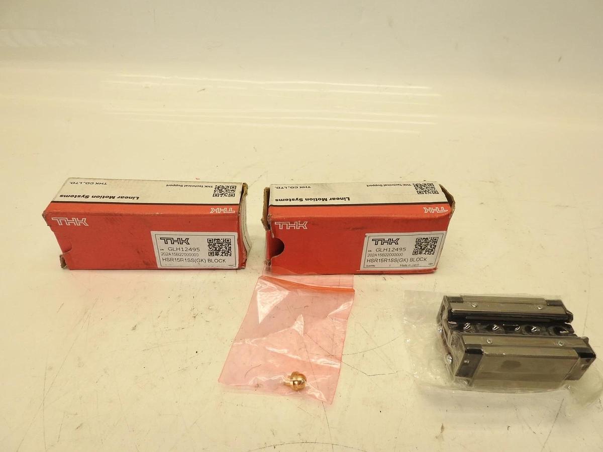 Lot Of 2 THK LM System HSR-15R Linear Guide Rail Bearing Block